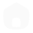 Ícono de casa minimalista con entrada rectangular