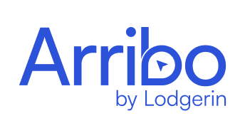 Logotipo de Arribo by Lodgerin, plataforma digital para la gestión de movilidad internacional